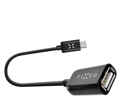 Kabel USB FIXED Adapter przejściówka kabel OTG USB/USB-C czarny
